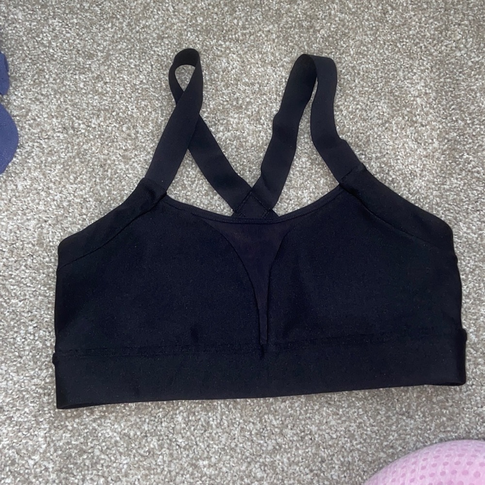 Under armour black sports bra